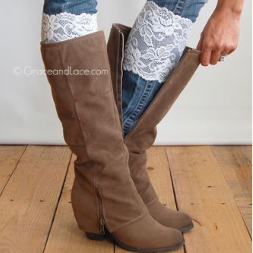 Grace and Lace Stretch Lace Boot Cuffs